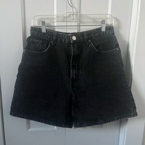 Zara High Waisted Mom Shorts